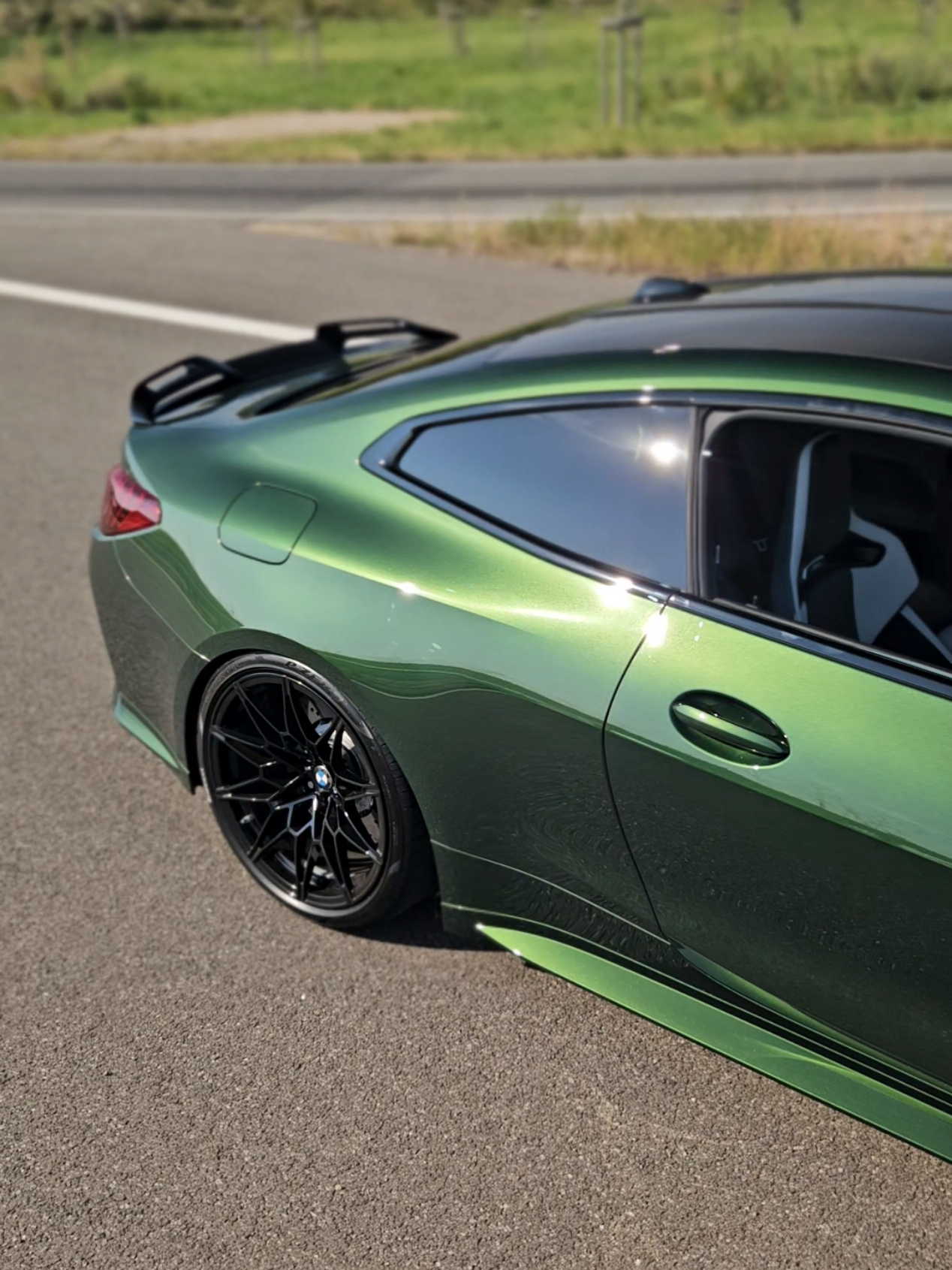 Beauty in the sun ☀️💚 🚘 2024 BMW M4 Competition LCI   ⭐ @masy_m4 for more car content!  #trend #trending #viral #bmw #m4 #wheels #G82 #G80 #G81 #germany #bimmer #bmwm #auto #car #mperformance #tuning #bmwm4 #Motorsport 