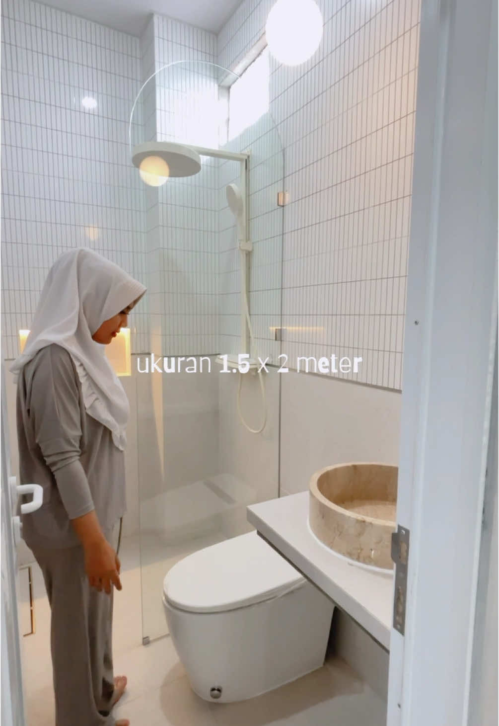 SPILL KAMAR MANDI di RUMAH BARU !! #kamarmandi #rumahbaru #rumahidaman #rumahimpian #inspirasikamarmandi #kamarmandiminimalis #kamarmandiaesthetic 