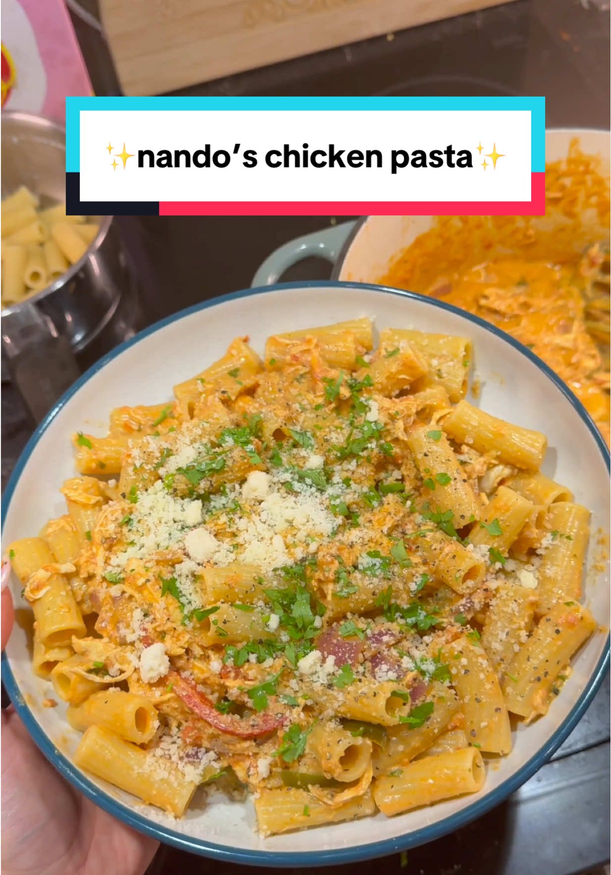 such talent shown at the start there.. nando’s chicken pasta for u guys :p