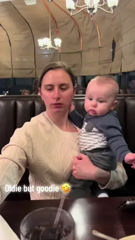 Oldie but goodie 🤣 my tiny guy wanted a bite soooo bad! He was only 5 months old 🥹#babiesoftiktok #boymom #babyboy 