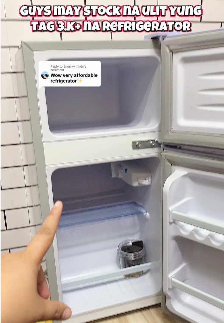 Replying to @Snowky_finds Restock alert Tomler low noise mini refrigerator grabe subrang mura na 3.k+ lang kunti lng po stockk unahan nalang po  Disclaimer: price may vary until promotion ends  Always check the price pag mababa check out na agad mi  #fyp #tomler  #miniref #minirefrigerator #refrigerator #freezer #chiller #freezerchiller #roomrefrigerator #houseappliances #spacesaverref #budolfinds #fyp #tiktokfinds #creatorsearchinsights 
