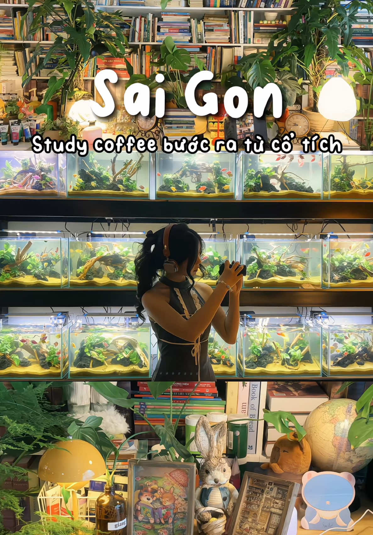 Cafe học bài thui có cần xinh như Ghibli vậy khum? #1phutsaigon #saigon #saigondidau #cafesaigon #giangcafe #giangcafequan10 