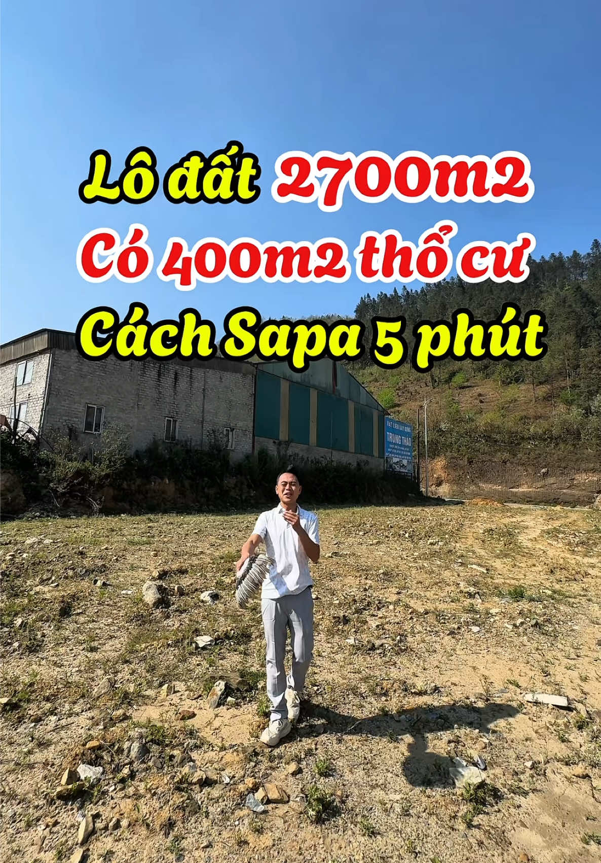Lô đất 2700m2 có 400m2 thổ cư nằm tại đường Điện Biên Phủ, cách nhà thờ Sapa 2,5km 🔥. #Bđs #bđssapa #sapa #dautubds #bdsnghiduong #nghiduong #sieunhanmai #nhadat #dautu 