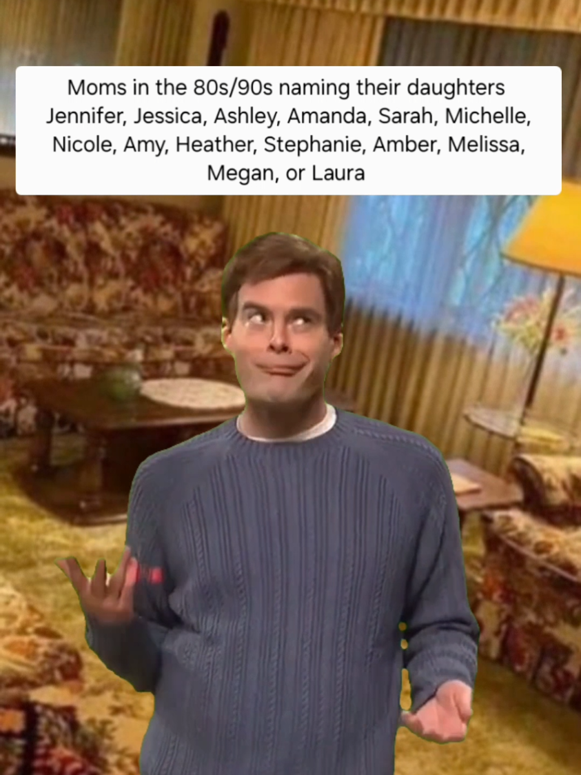 Seemed like every girl I went to school with had one of these names 😆 Comment some other popular millennial/xennial names 👇 #80sborn90sraised #millennial #geriatricmillennial #xennial #80s #90s #populargirlnames #popularnames 