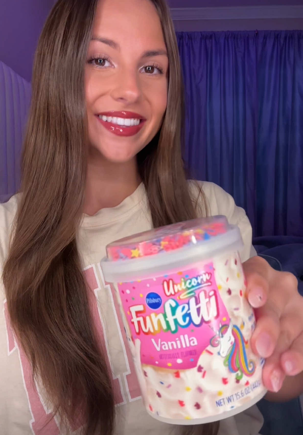 UNICORN FUNFETTI ICING MUKBANG🦄🧁#funfettiicing #icing #mukbang #dessertmukbang #fyp #fypシ #シ #fy #asmr #asmrsounds 