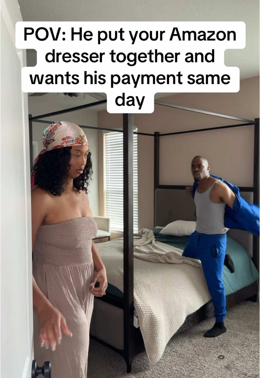 Sir yes sir! @Dother Sykes IV 🤣🤣 #blackcouples #marriage #couplescomedy