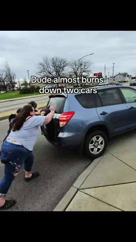 Watch till the end dude couldn’t do much #crazy #dem #car #fire 