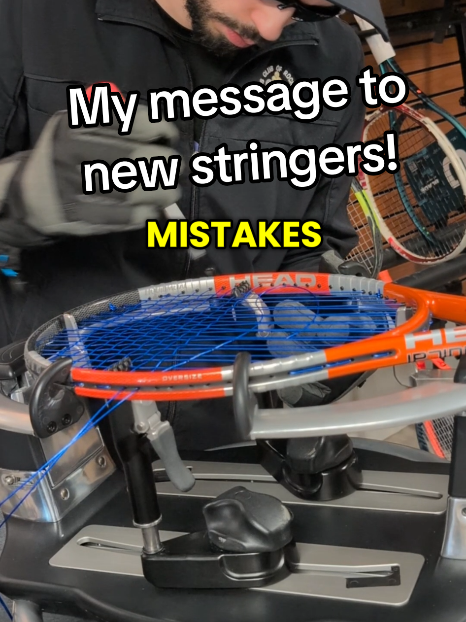 Don't give up on your stringing journey, even if you don't string or play tennis. #tennis #tennisvideo #tennistiktok #stringing