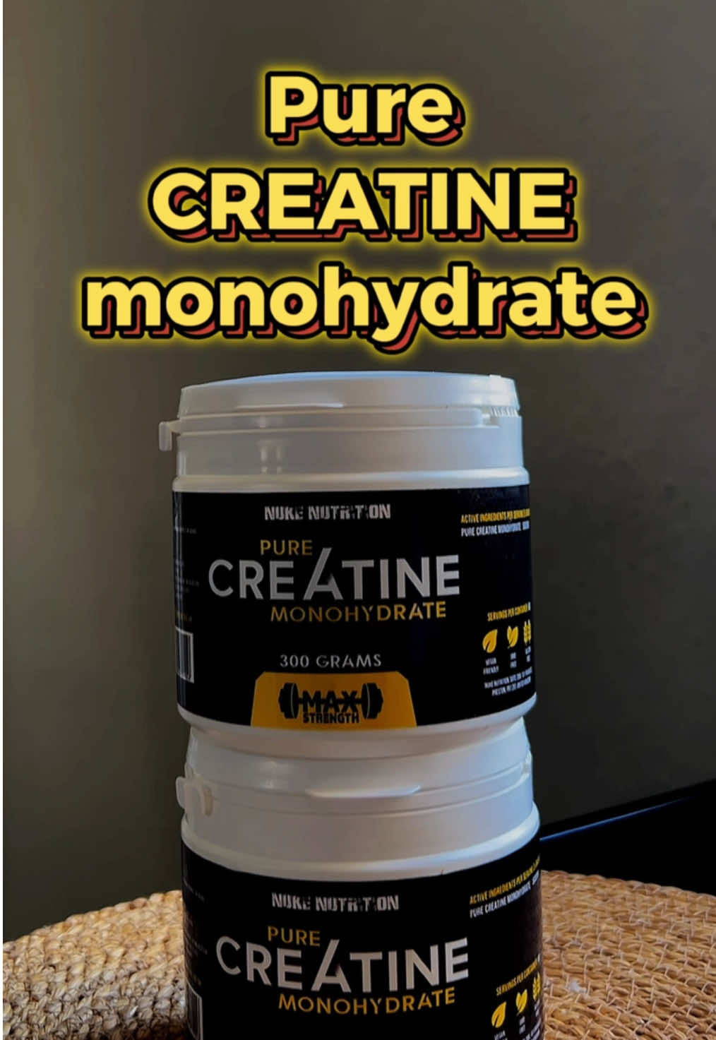 Creatine #NukeNutrition  increases strength and endurance, promotes faster muscle recovery, and improves energy reserves during exercise. It also supports muscle growth, promotes cell hydration, and may improve brain function💪🏼 #creatine #creatinemonohydrate #nutrition #sportsupplements #purecreatine #maxstrength #foodsupplements 