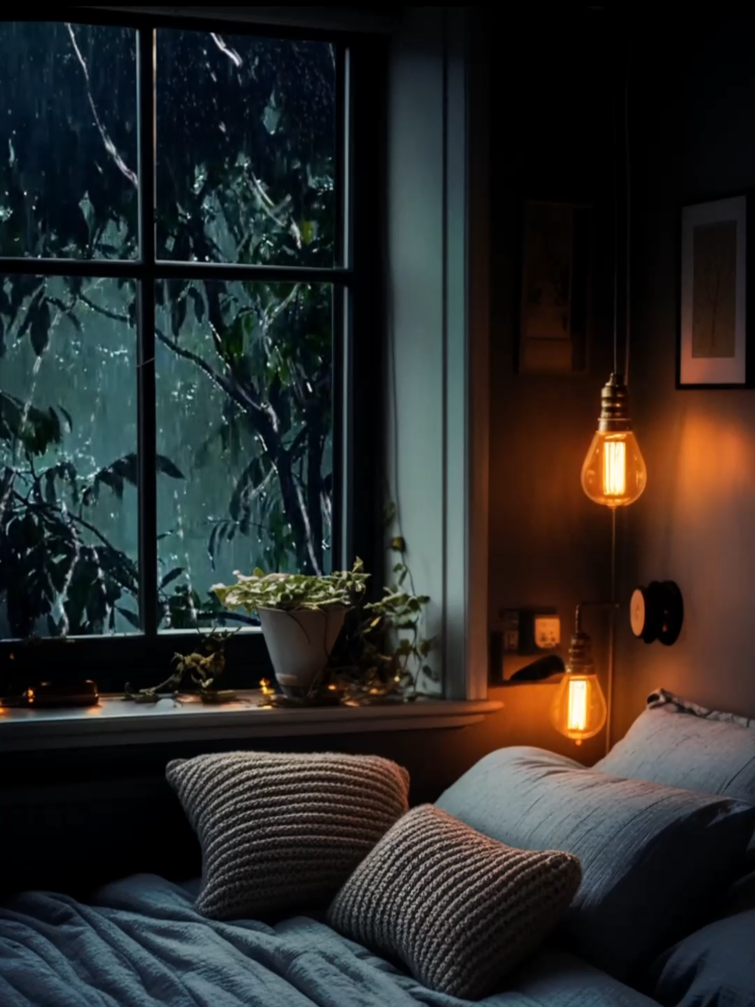 You and me under the rain. #rainyday #rainsounds #relaxingvideos #cozy #fyp #sleep #rain #relaxing