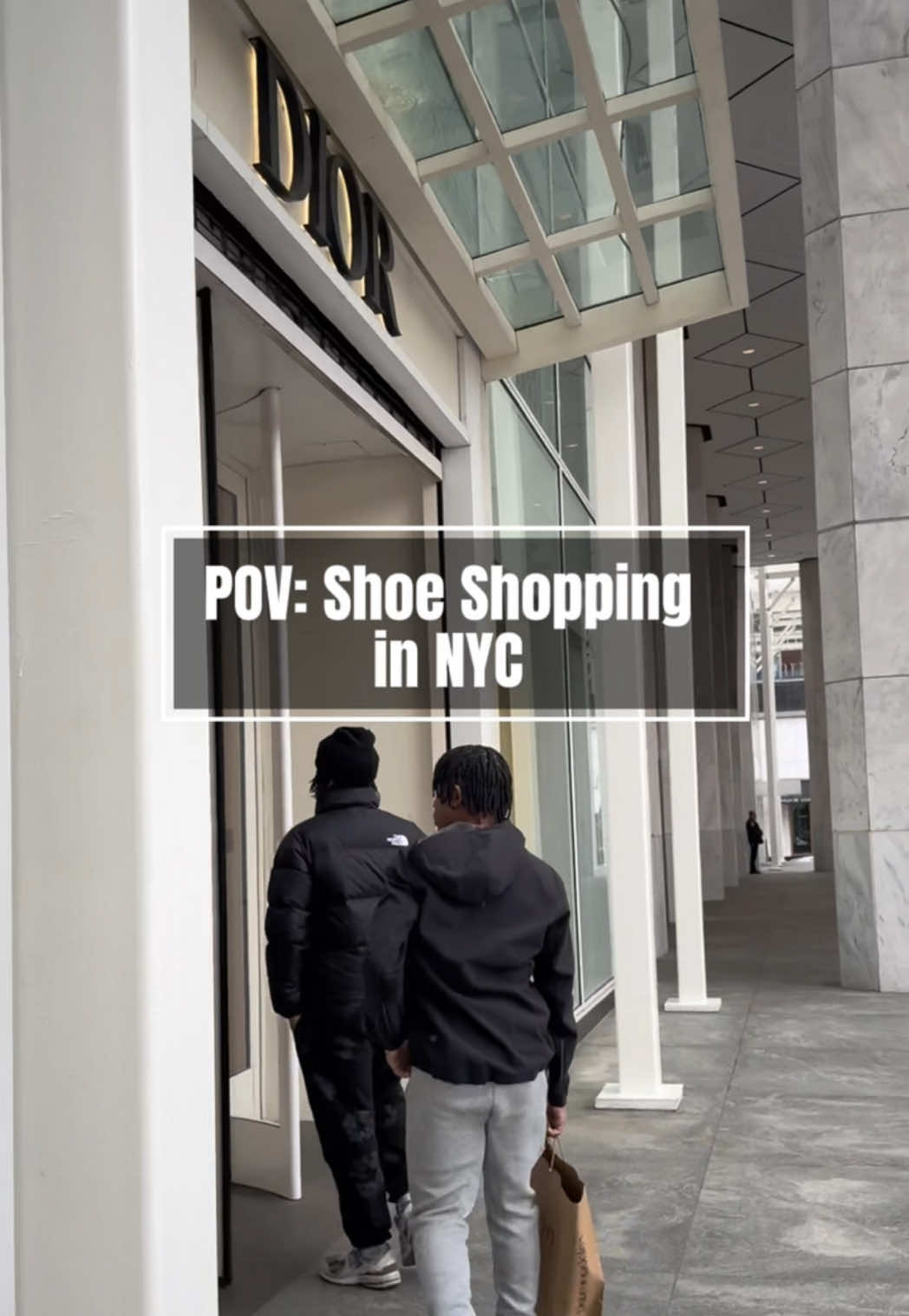 Spring break in NYC included tons of shopping and activities #fyp #shopping #christiandior #springbreak #sneakers 