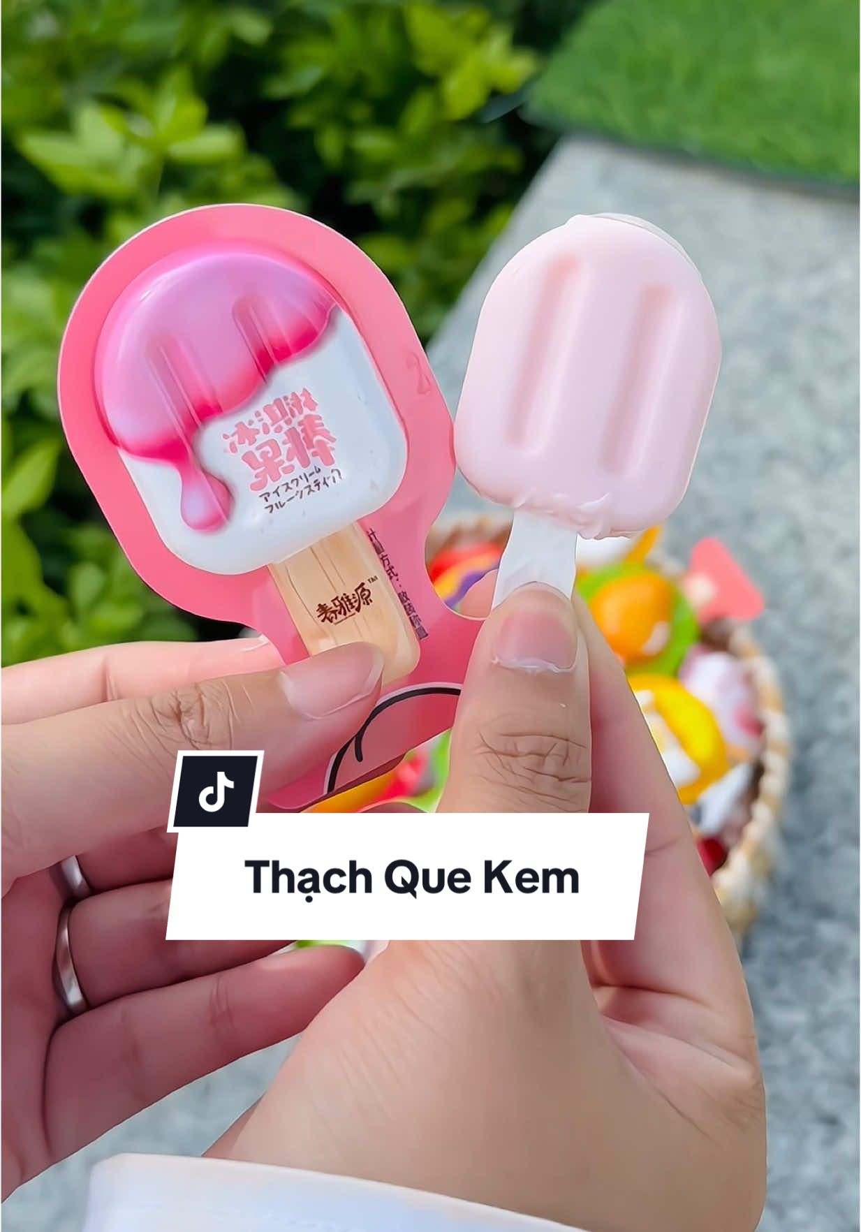 Thạch Que Kem Sữa Chua Phô Mai Độc Đáo #manmiladenreview #thachquekem #thachtraicay 