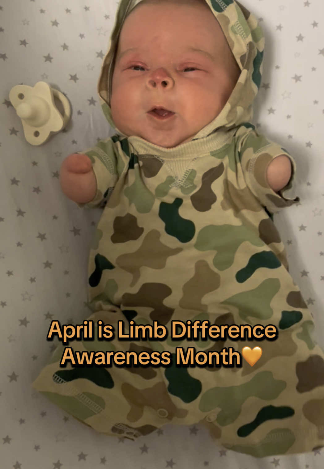 April is limb difference awareness month!! We are so thankful for our little starfish and for our limb difference community! #fyp #starfish #foryou #limbdifference #limbdifferenceawareness #luckyfin #paralympics #viral #prosthetics #adaptive 