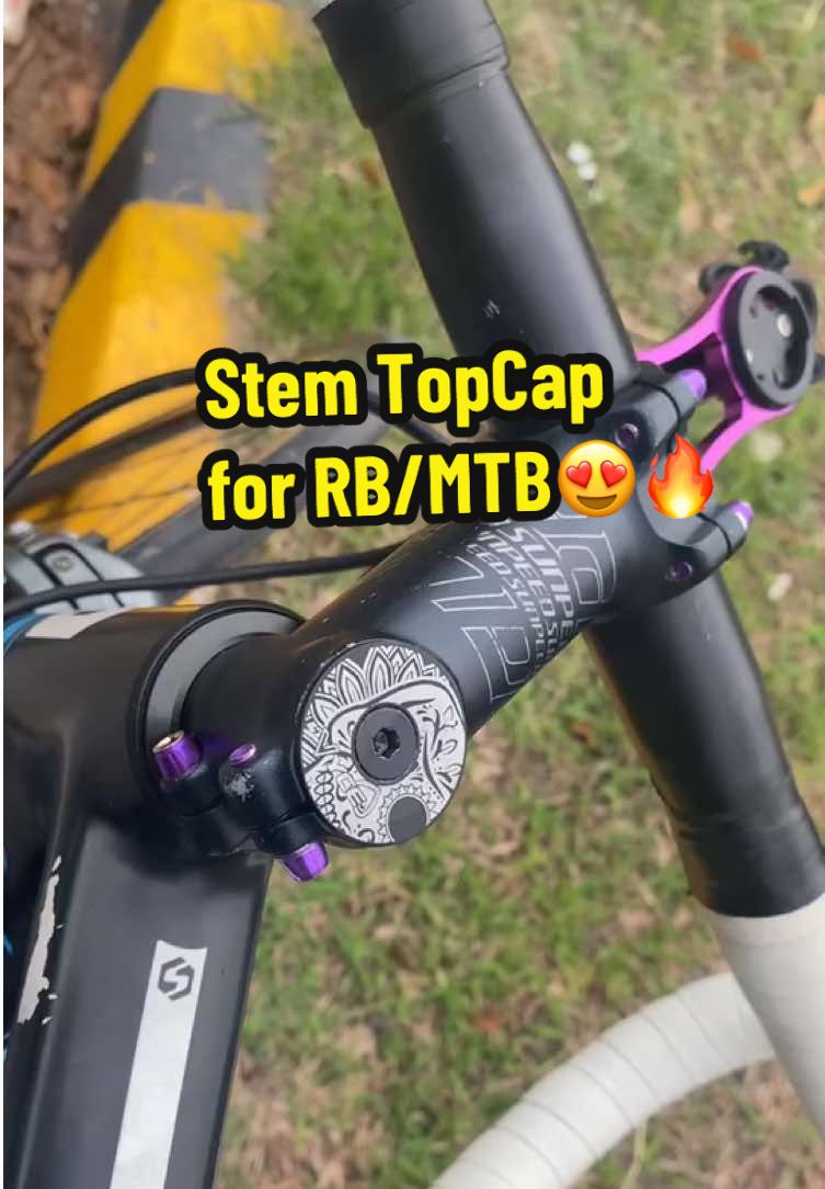 Stem Top Cap😍🔥 #topcap #roadbike #mountainbike #stemtopcap #fypツ #tiktokcycling #bike #bikeaccessories #siklistangtiktoker 