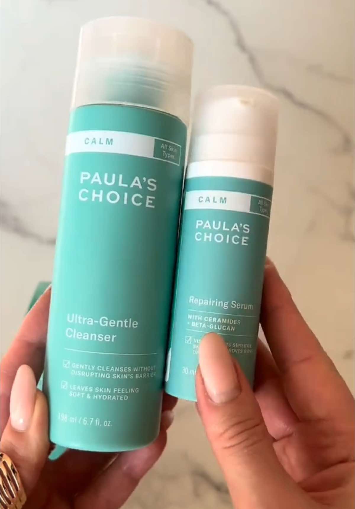 Absolutely divine cleanser and serum from Paula’s Choice collection CALM. Soothes , moisturizes and nourishes the skin. It is absolutely compatible with any foundation 🌸💕 #honestreview #paulaschoice #skincare #notsponsored #skintok @Paula’s Choice 