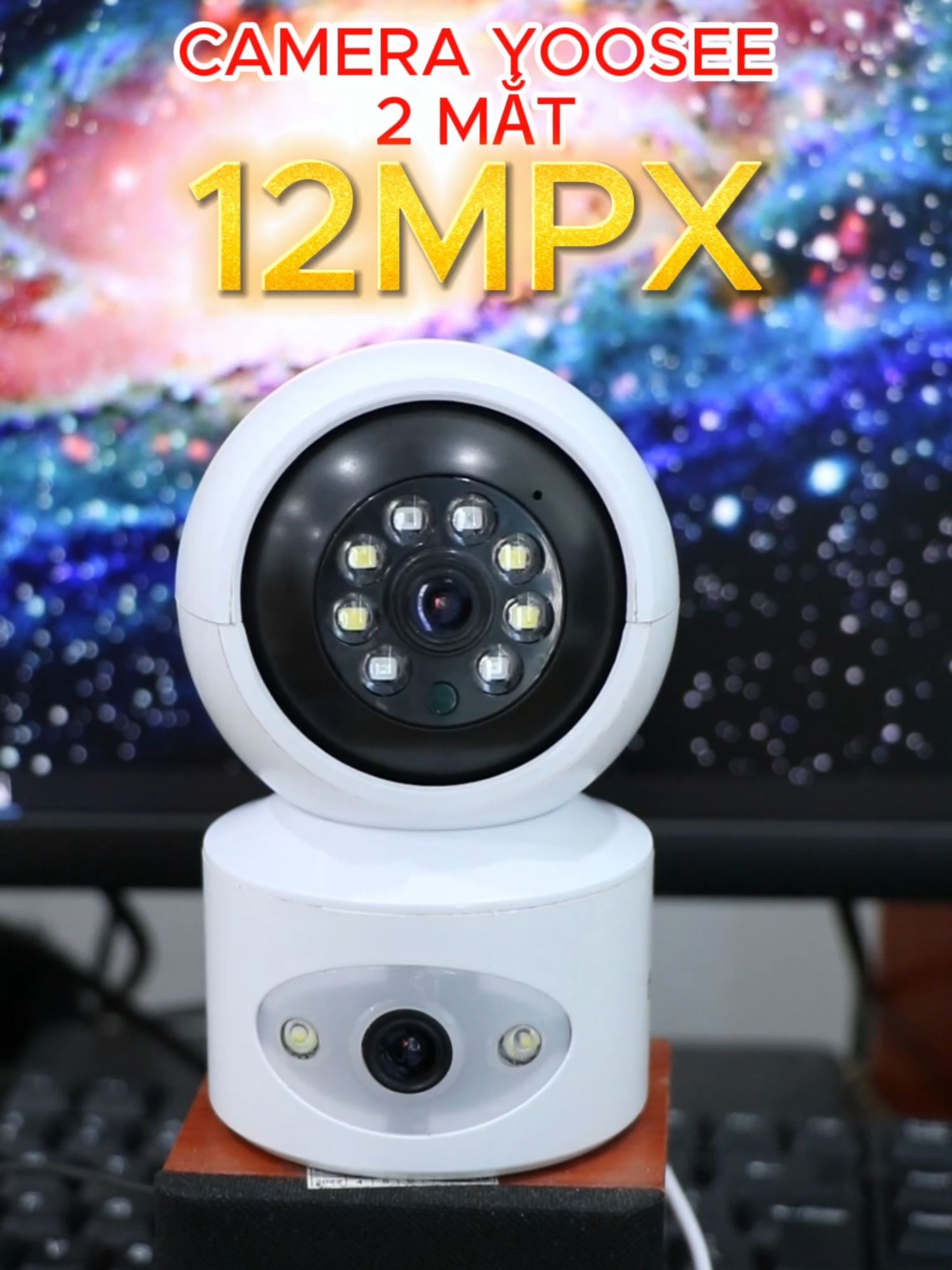 Lắp 1 em camera Yoosee 2 mắt này cùng lúc xem 2 khung hình chỉ cần cắm điện,kết nối wifi là xài #camerabiettuot #camerayoosee #yoosee #cameratrongnha #yoosee2mat #cameraanninh #camerawifi #camerachongtrom