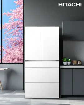 Designed with precision, engineered with cutting-edge cooling technology. Inspired by Japanese minimalism, the beautifully crafted Hitachi Made in Japan GX Series Refrigerator enhances your kitchen with elegance and innovation. Featuring the Vacuum Compartment which helps locks in nutrients and extend freshness, so every ingredient stays as nature intended. Featured Product: MIJ Refrigerator R-GWC670TS-XW #Hitachi #HomeAppliances #HitachiHomeAppliances #Refrigerator #MadeinJapan