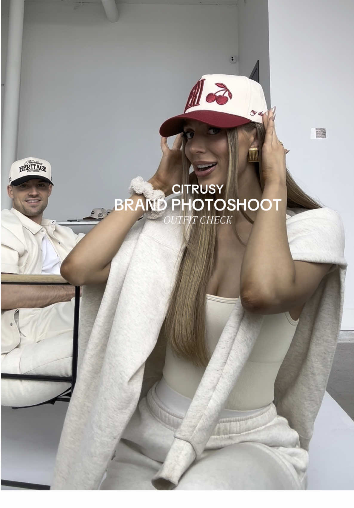 Comfy Chic were the vibes🫶🏼 #outfit #outfitinspo #truckerhat #truckerhats #sweatsuit #cherry @shopcitrusy 