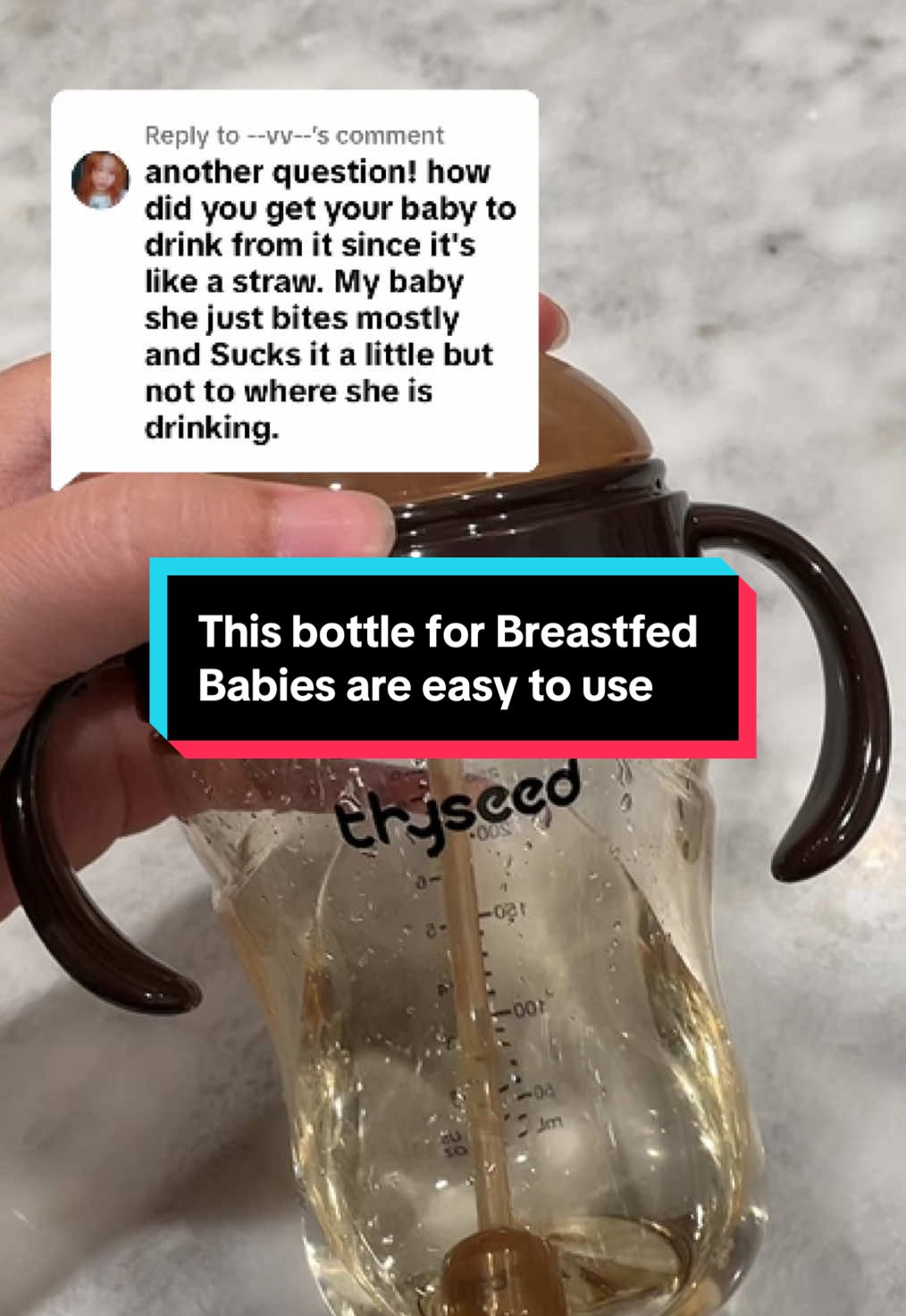 Replying to @--vv-- Babies are quick learners. These bottles by @Thyseed are a game changer.  #bottles #breastfedbabe #babybottles #breastfeeding 