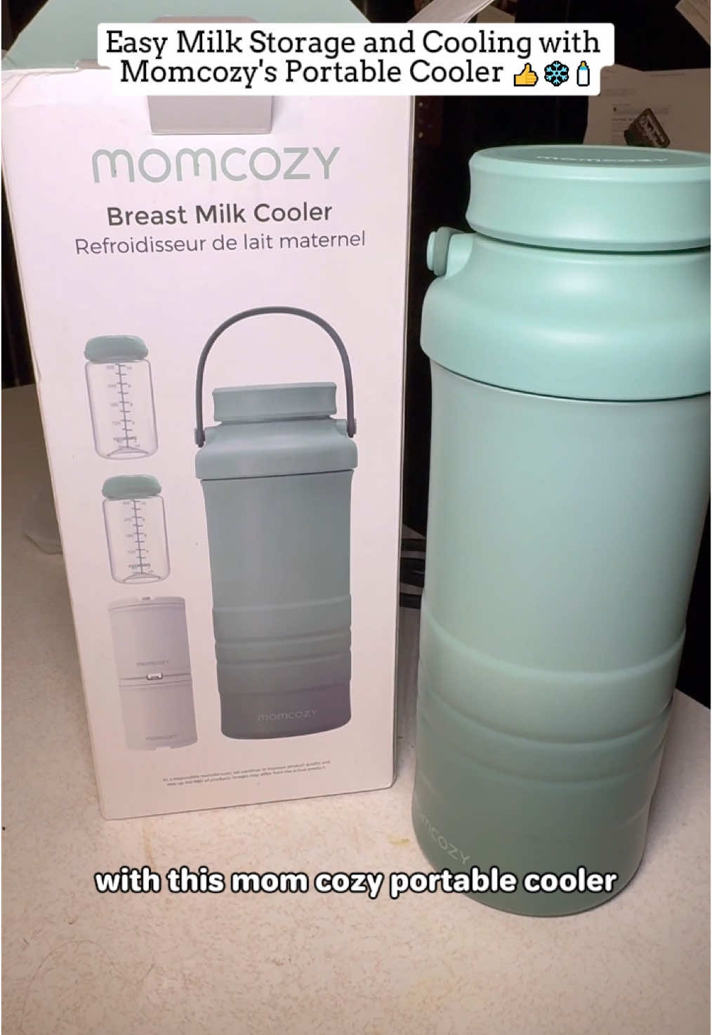 Momcozy Portable Milk Cooler: Keep Your Milk Fresh on the Go! ❄️🍼👏#tiktokshopspringglowup #momcozy #momlife #outdoor #breastmilk #freshmilk 