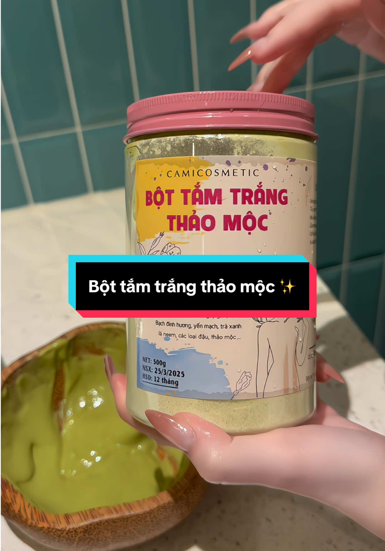 Trả lời @Độc thân vui tính🐉 Riêng về khâu giảm mụ.n cơ thể thì bột tắm trắng thảo mộc này phải nói là siêu hiệu quả nhaa #bottamtrangthaomoc #camicosmetic #nhacami 