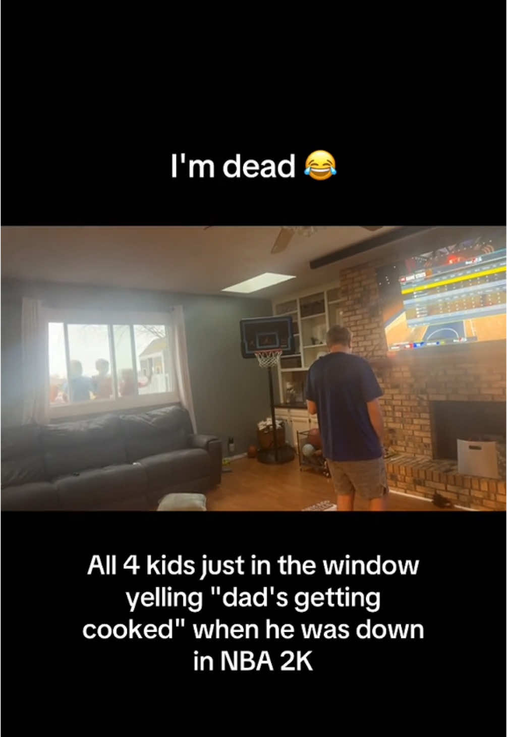 Kids heckling dad for 2K L 😭🤣 (@mindemoore) #2k #dad #kids #gamer #funny 
