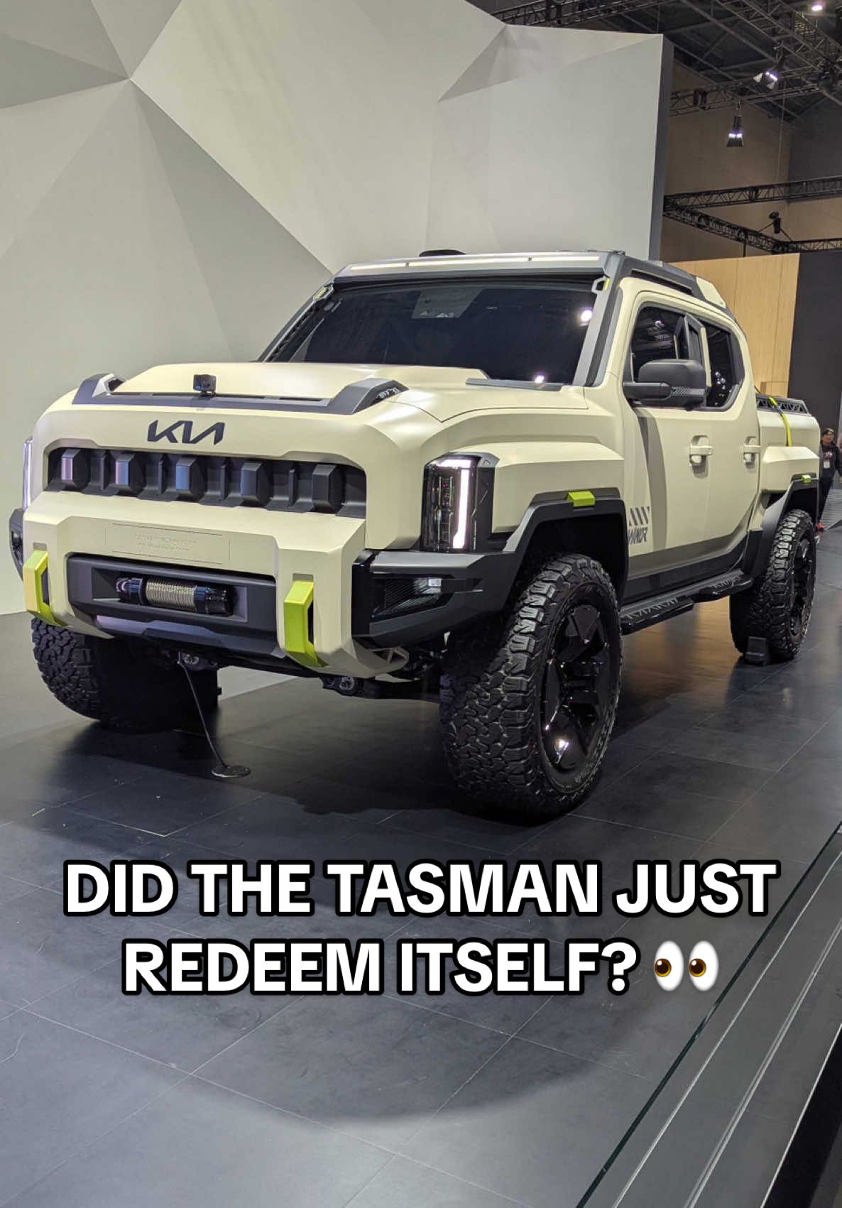 DID THE TASMAN JUST REDEEM ITSELF? 👀 The Kia Tasman's design had us all divided — but the Weekender concept might be the redemption arc we didn't see coming 🤩 What do you think? ⬇️ #KiaTasman #Tasman #CarReveal #4x4 #OffRoad 