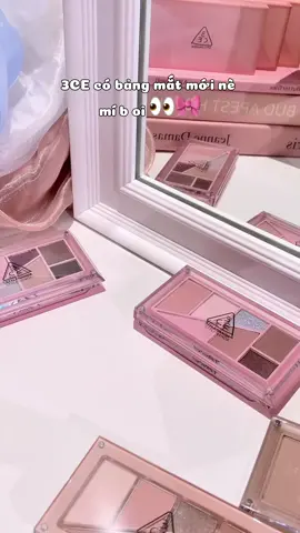 Quá xinh đi 🫶🏻🎀 #crexiaohongshu #bangmat #3ceeyeshadow #3ceeyeshadowpalette #swatches #BeautyTok #viral #fyp #xuhuong 