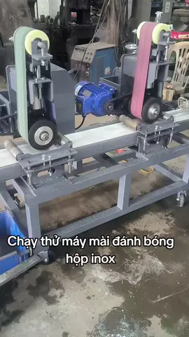 Máy mài đánh xước hộp inox#maycatlaser #maydanhxuoc #maymaiinox 