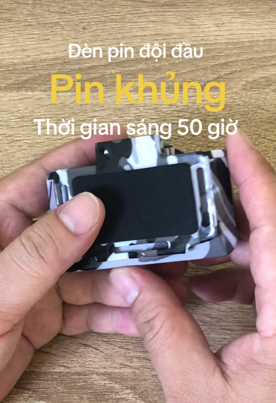 Đèn pin đội đầu pin khủng sáng liên tục 50h #denpindoidau #denpinsang50tieng #denpin 