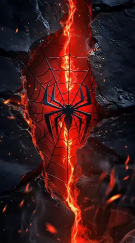 live wallpaper  TSpider-Man – Web Heat Closed Same lava crack formation, but the inner wall glows red with thin glowing web patterns. No Spider-Man mask or face is shown. Heat distortion and ember dust swirl, creating a smoky red-black background. Subtle glimmers of movement keep the energy alive. #livewallpaper #wallpapers #livephotos #aiart #aiartcommunity #aicontent #spiderman #xtremelyai #fyp 