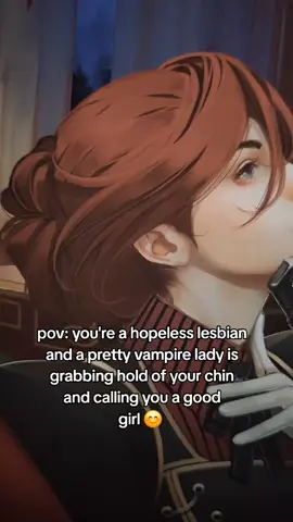 if you want to be a pretty vampire lady's good girl then you can!!! you can read my vampire yuri vn cage of roses, which is on steam and itchio 👀  #visualnovel #yuri #vampire #sapphic #animegame #gothic #indiegame 