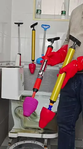 Dụng cụ bơm thụt thông tắc bồn cầu nhựa ABS tiện dụng, Cây bơm thông cống, nhà vệ sinh bằng khí nén