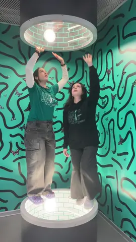 Upside down 🎵 #museumofillusions #illusions #greece #athens #museum #fun #family #friends #fyp #fypgreece #viral_greek #tiktokgreece #trendingvideo #foryoupagee #μουσειο #χορος #ψυχαγωγια #music #dance