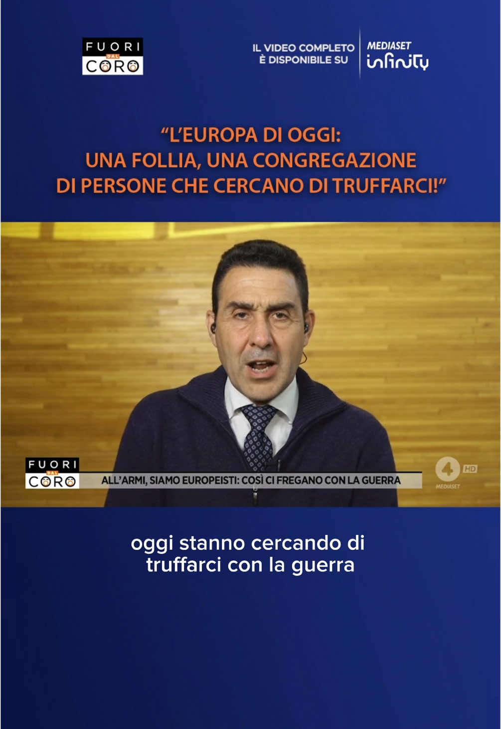 Siete d’accordo? Il parere del Generale #Vannacci sull’Europa di oggi, definita una follia nonché una congregazione di persone che cercano di truffarci e di trasferire la sovranità dei singoli Stati a Bruxelles. La puntata completa di #fuoridalcoro è disponibile su Mediaset Infinity 📱💻📺 #europa #unioneuropea 