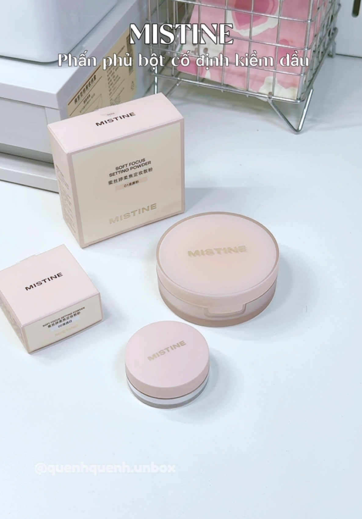 Mua 1 hộp phấn cong được tặng kèm hủ phấn nhỏ nè#mistine #mistinevn #phanphumistine #quenhquenhreview 