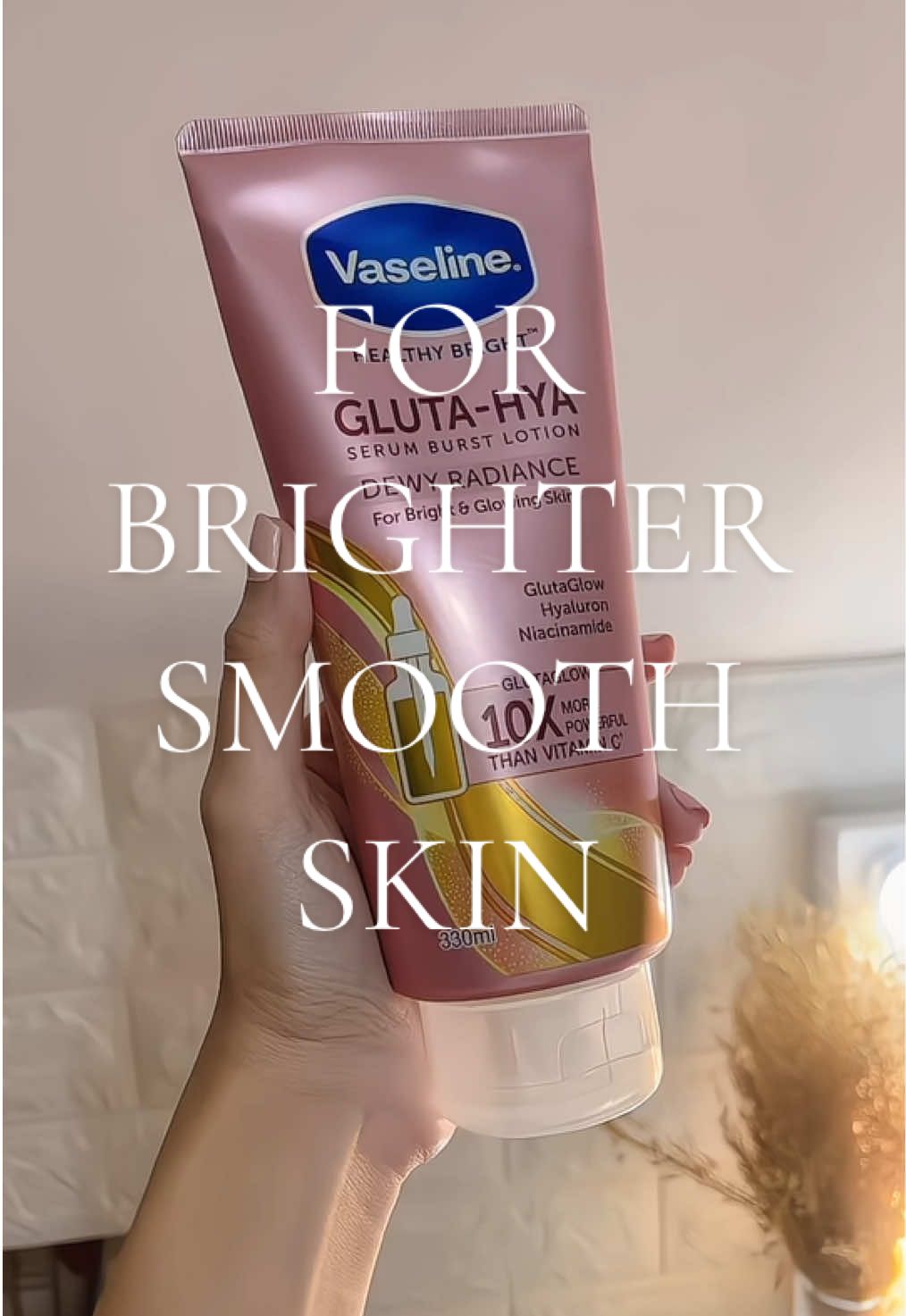 Vaseline Gluta Hya Dewy Radiance 🤍 for brighter, Smooth Skin. Moisturizing and Hydating, I reco this one. Perfect to use during night time.  #vaselineglutahya #brighteninglotion #serumlotion #dryskin #skincare 