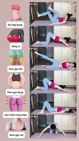 tập toàn thân tại nhà, các bài tập này sẽ giúp chị em lấy lại vóc dáng #yoga #yogatainha #kegel #tapbung #tapbungtainha 