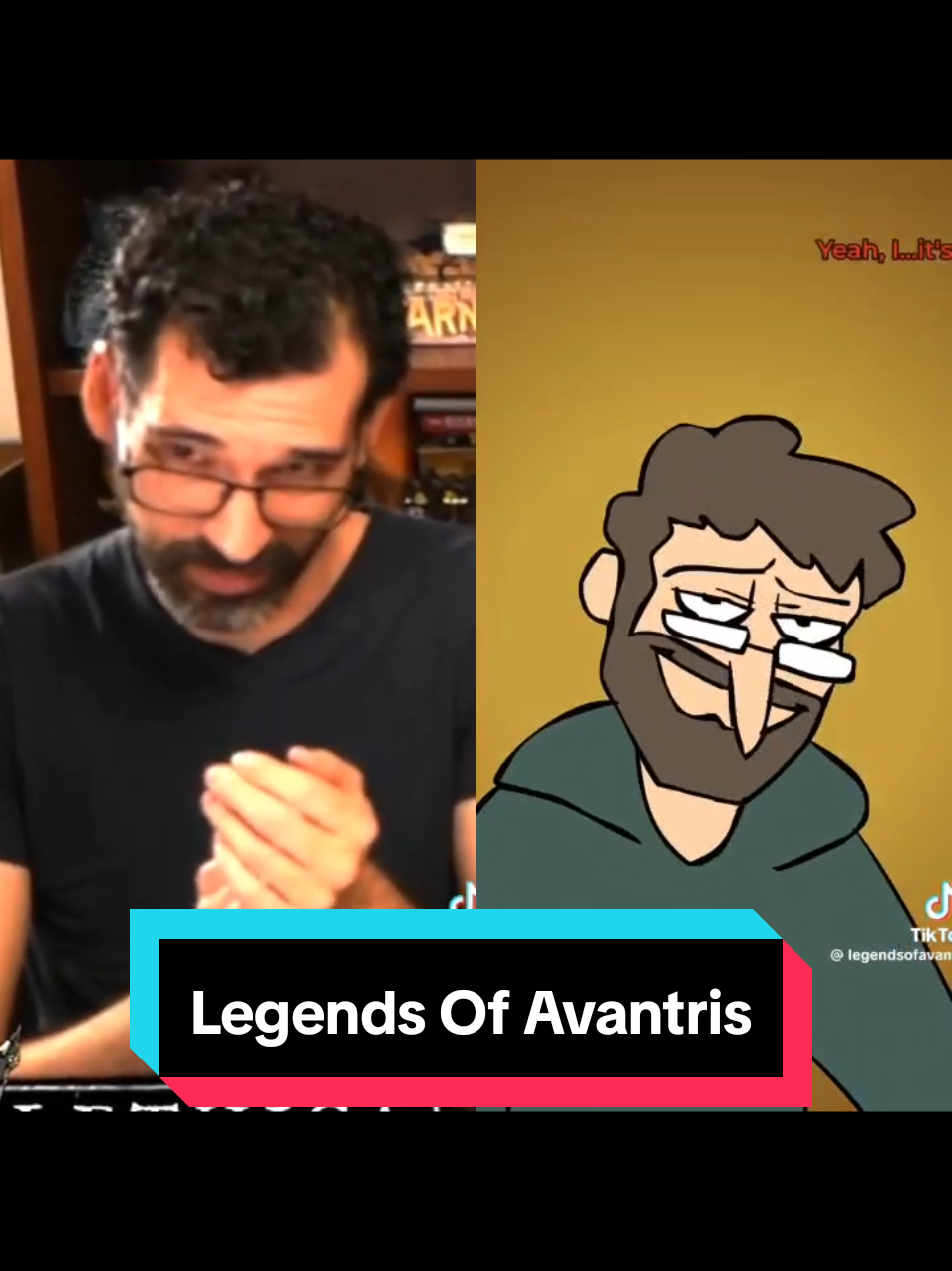 another excerpt from Legends of Avantris that I thought was funny and they made an animation of it now! I needed to do the side by side Original @Legends of Avantris I couldn't find the owner of the animation but if it shows up tag in the comments #dnd #legendsofavantris #animation 