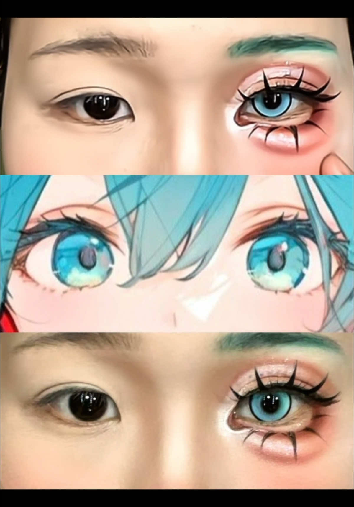 Hatsune Miku Cosplay Make Up Tutorial!!#CosplayMakeup #MakeupTransformation #AnimeMakeup #MakeupCosplay #CosplayInspiration #CosplayTransformation #CosplayTransform #AnimeCosplay #MakeupTutorial #CosplayInspo #MakeupMagic #CosplayArt #MakeupCosplay #CosplayMakeup #MakeupArt #fyp #xuhuong #kzycosshop