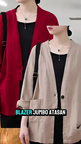 Blazer Jumbo Atasan Wanita Linen LD 120 Style Korea / Cardigan Wanita Murah MEDINA#blazer#blazerjumbo#blazerlinen#fyp 
