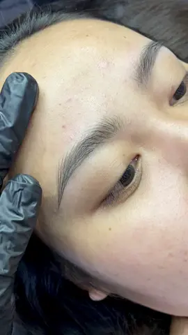 Điền vào chỗ trống cho đôi lông mày thiếu đuôi #sợihairstroke #phunxamthammy #xuhuong #lôngmày 