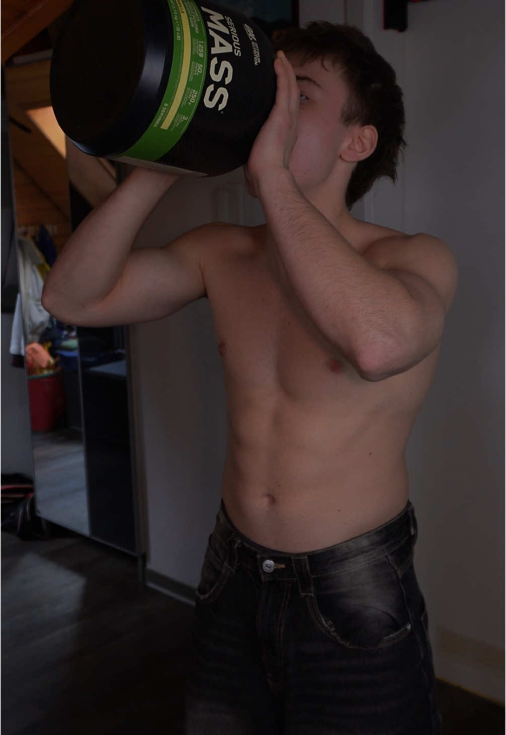 Mass gainer is what actually level upped my physique…  #massgainer #weightgainer #seriousmass #transformation #gymtransformation #gym #GymTok #gains #gainmuscle #Fitness #bodybuilding #gymmotivation #bulk #bulking #leanbulk #fyp #foryoupage #viral