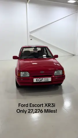 Ford Escort MK4 XR3i Price: £16,995 Year: 1986 Mileage: 27,276 FOR SALE An iconic hot hatch Ford Escort XR3i Mk4 with only 27,276 miles Please visit our website for full details.  #fordescort #xr3 #retroford #ford #kgfclassiccars #classiccar 