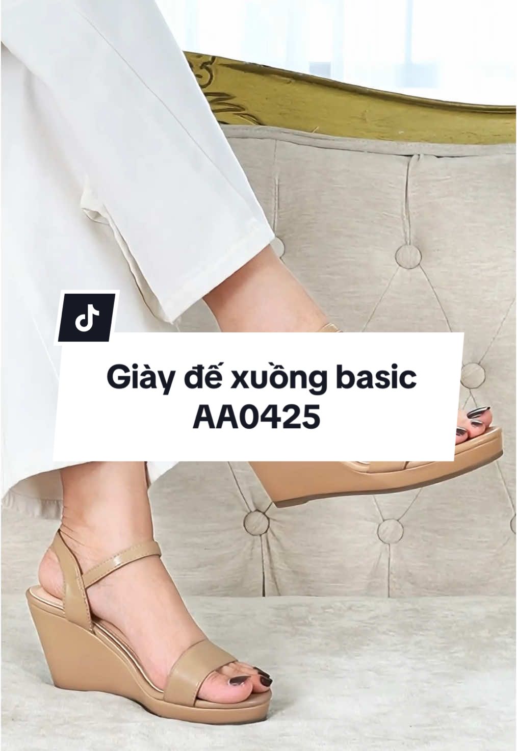Thiết kế basic chuẩn chỉnh cho cô nàng yêu thích sự tối giản #giaycaogot #giaynu #thoitrangnu #fashion #giaydexuong 