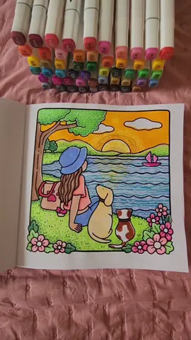 Usando caneta branca pra salvar o desenho. Quase que eu estrago meu ligo de Girl Moments com essa pintura, o que vocês acharam? Lembrando que tem link no perfil para baixar PDFs para colorir de graça, mais de 80 livros! #coloringbook #livrodepintar #ohuhumarkers #cocowyo #girlmoments @Meu Mundo Prático 