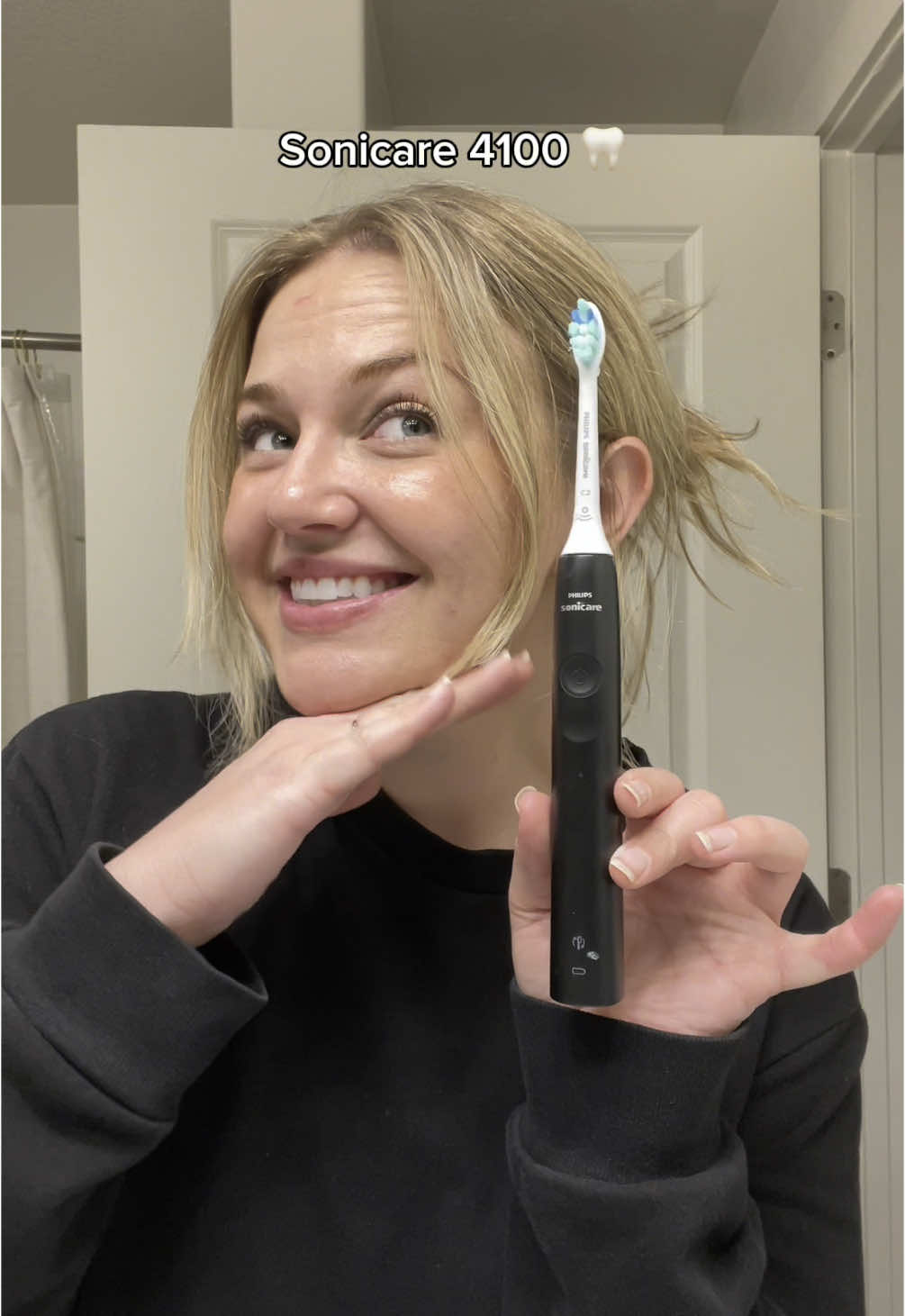 Secret to white teeth! ✨ #Philips #Sonicare #4100 ##PhilipsSonicare #whiteteeth #fyp #foryou 