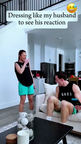 Dressing and acting like my husband???#pranks #scareprank #scared #scarecam #fails #funny #haha #viral #fyp 