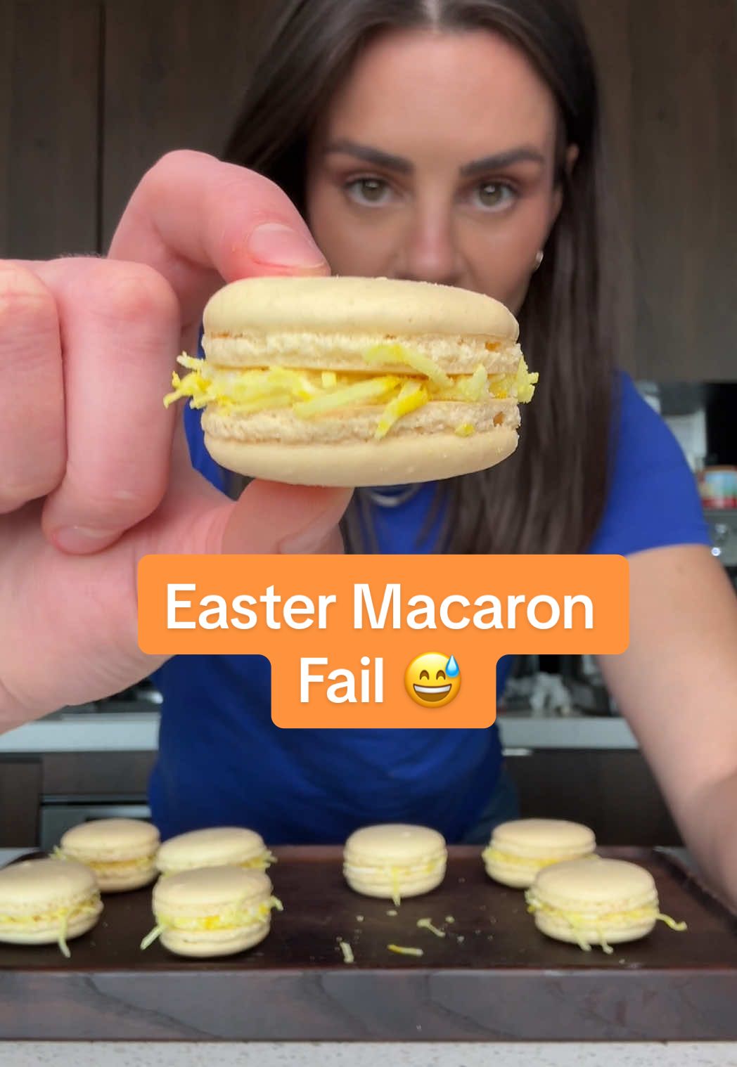 The flavour is there. The decoration is not…. I do think I have perfected the macaron bake though! Dangerously good. #macarons #easterdessert #easter #baking #beldoesstuff #coconutmacarons 