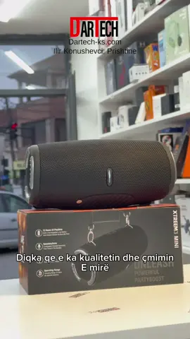 Xtreem 3 Mini – Zmadhues Zëri për Festa! 🔊 Fuqi 10W – Audio e qartë dhe e fuqishme. 🎶 Party Mode – Lidheni me disa pajisje për një eksperiencë të plotë. 🔋 Bateri me jetëgjatësi – Shijoni muzikën për orë të tëra. 📲 Lidhje e lehtë – Bluetooth për pajtueshmëri universale. 💰 Vetëm 16.99€ 🚚 Transporti Falas! #dartech 